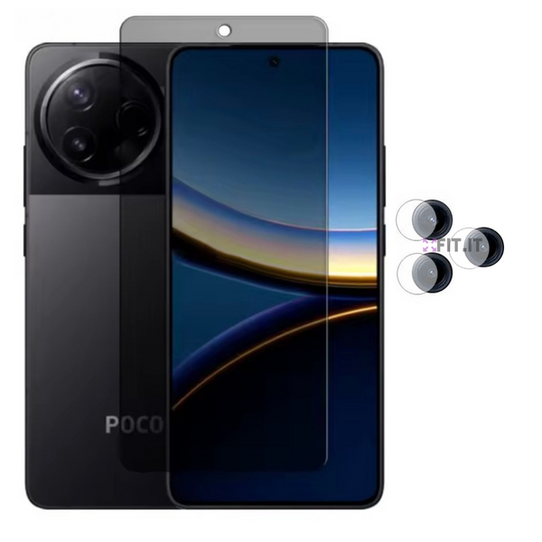 Kit Película 5D para Xiaomi POCO F7 / F7 Ultra / F7 Pro + Película de Proteção para Câmera