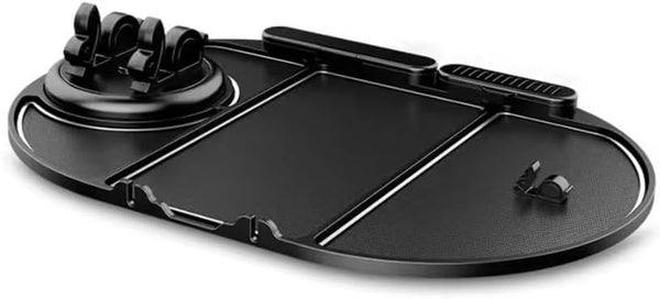 Suporte Veicular para Carro Multifuncional 3 em 1, Suporte para Celular, Óculos e Acessórios