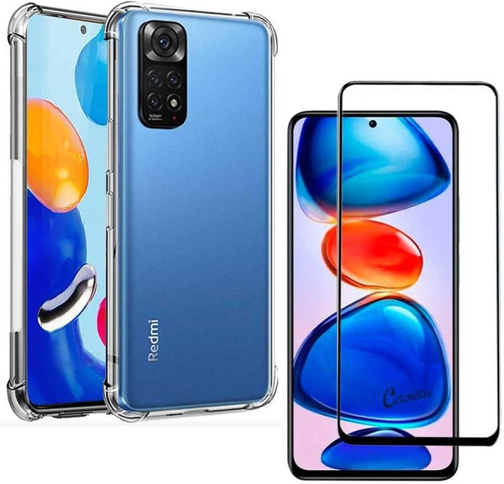 Kit Capinha Capa Anti Impacto para Xiaomi Redmi Note 11 12 13 14 + Película 5D 9H Cerâmica - Shop Coronitas