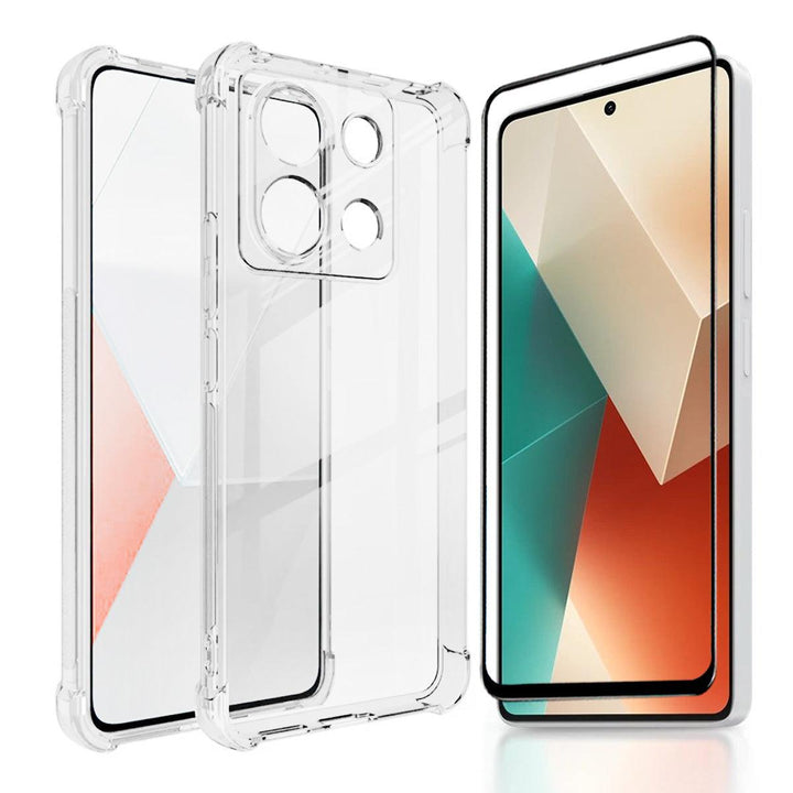 Kit Capinha Capa Anti Impacto para Xiaomi Redmi Note 11 12 13 14 + Película 5D 9H Cerâmica - Shop Coronitas