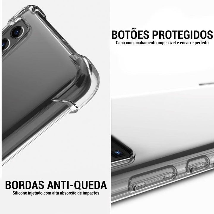Kit Capinha Anti Impacto para Xiaomi Redmi 12C + Película 5D Cerâmica - Shop Coronitas