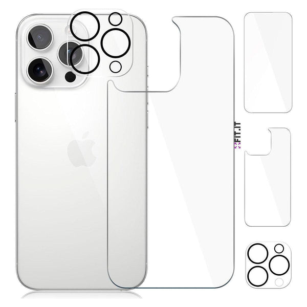 Kit Película 3D de Vidro para iPhone + Película Traseira + Película Câmera - Shop Coronitas