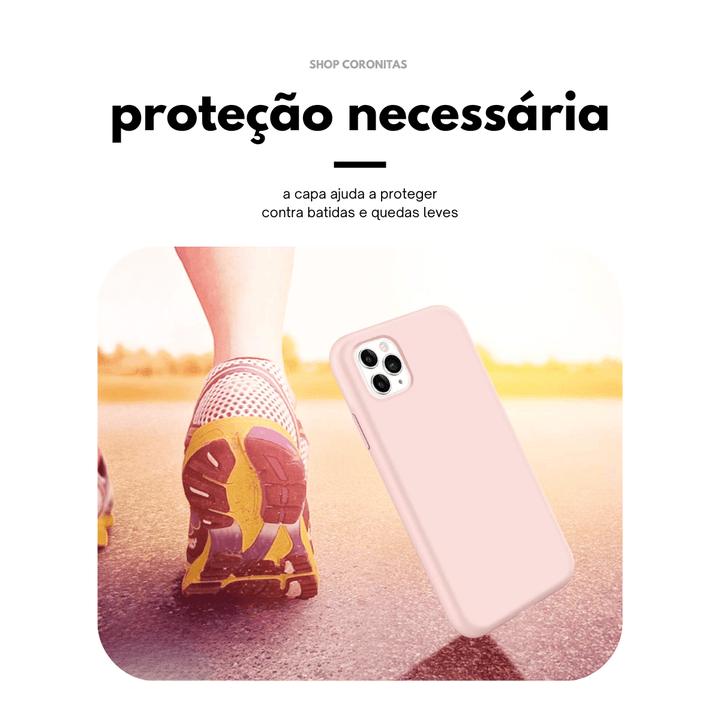 Capa Capinha Aveludada Proteção Câmera para iPhone 16e - Shop Coronitas