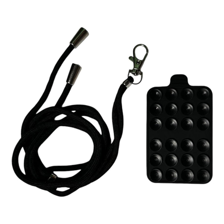 Kit Cordão com Alça Ajustável para Celular + Ventosa Dupla-face Universal - Shop Coronitas