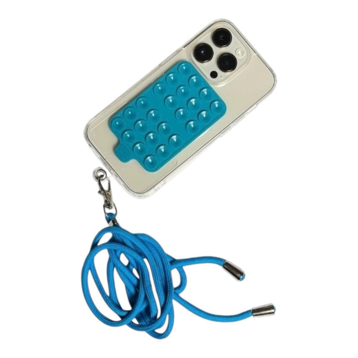 Kit Cordão com Alça Ajustável para Celular + Ventosa Dupla-face Universal - Shop Coronitas