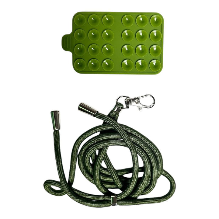 Kit Cordão com Alça Ajustável para Celular + Ventosa Dupla-face Universal - Shop Coronitas