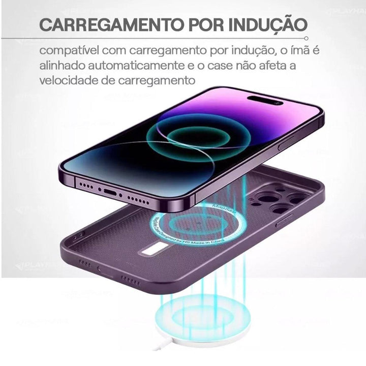Capa Vidro Ag Glass Magnetica Magsafe para iPhone 14 15 16 - Shop Coronitas