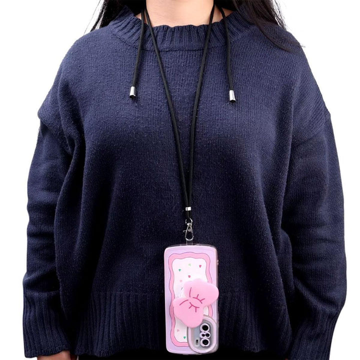 Kit Cordão com Alça Ajustável para Celular + Ventosa Dupla-face Universal - Shop Coronitas