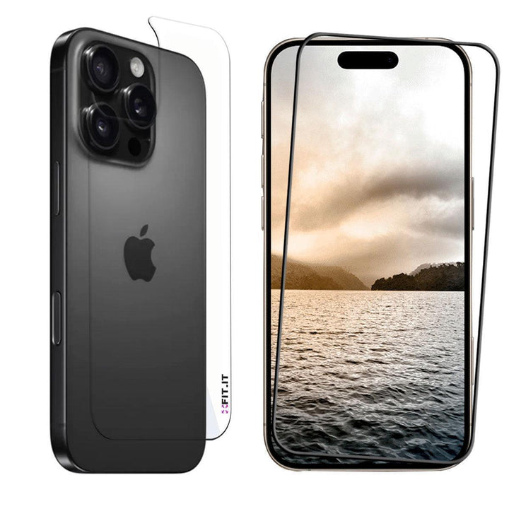 Kit Película 3D Vidro Temperado + Película Hidrogel Traseira para iPhone - Shop Coronitas