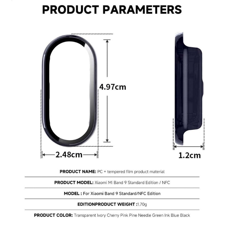 Capa Bumper com Película para Xiaomi Mi Band 5 6 7 8 9 - Shop Coronitas
