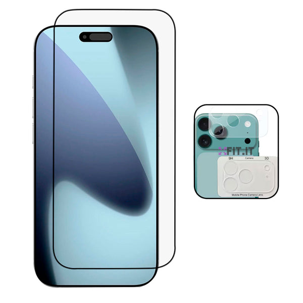 Kit Película 5D para iPhone 17 + Película Proteção Câmera Hidrogel
