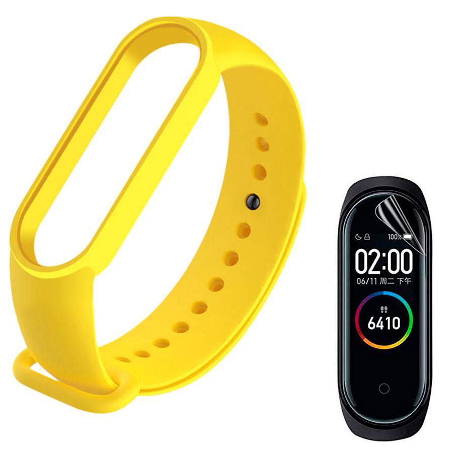 Kit Pulseira Silicone compatível Xiaomi Mi Band 6 + Película de Gel Silicone - Shop Coronitas