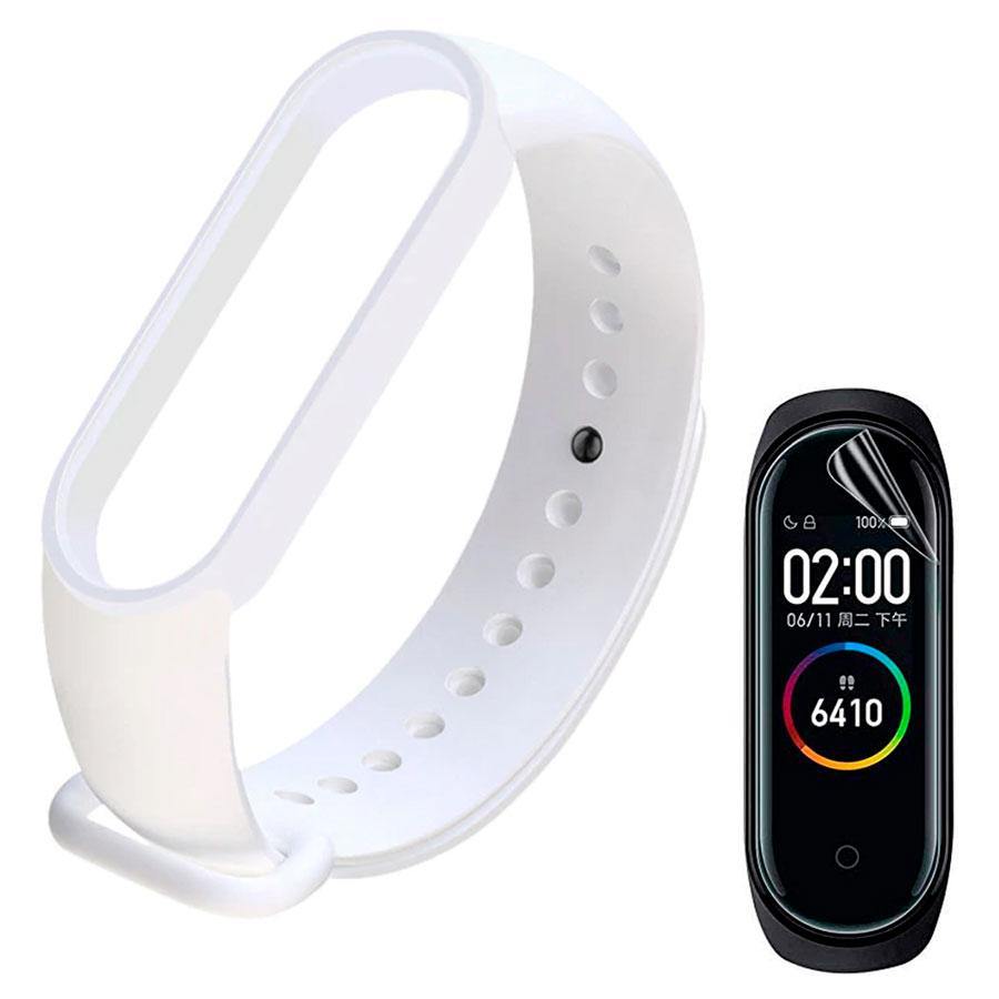 Kit Pulseira Silicone compatível Xiaomi Mi Band 6 + Película de Gel Silicone - Shop Coronitas