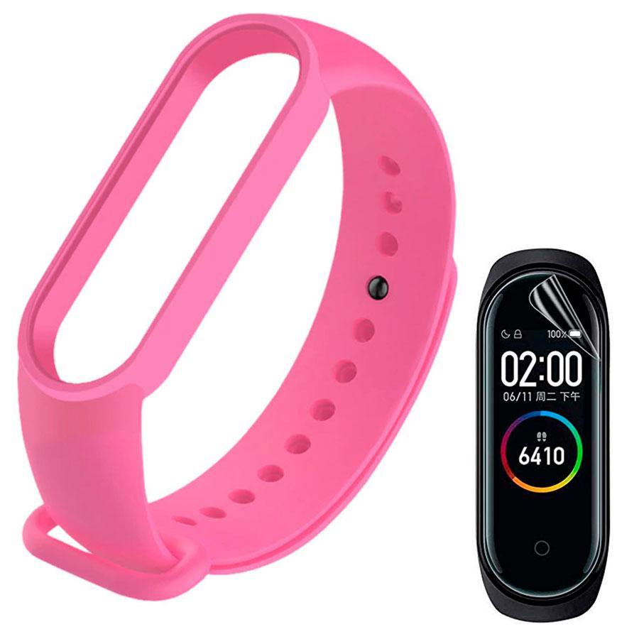 Kit Pulseira Silicone compatível Xiaomi Mi Band 6 + Película de Gel Silicone - Shop Coronitas