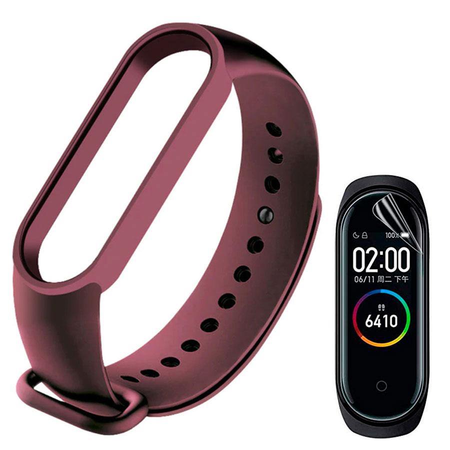 Kit Pulseira Silicone compatível Xiaomi Mi Band 6 + Película de Gel Silicone - Shop Coronitas