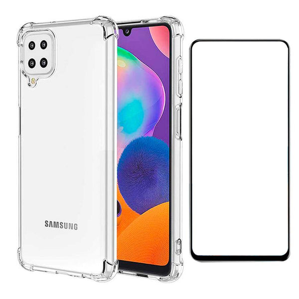 Kit Capinha Anti Impacto para Samsung Galaxy A22 4G + Película Vidro 3D