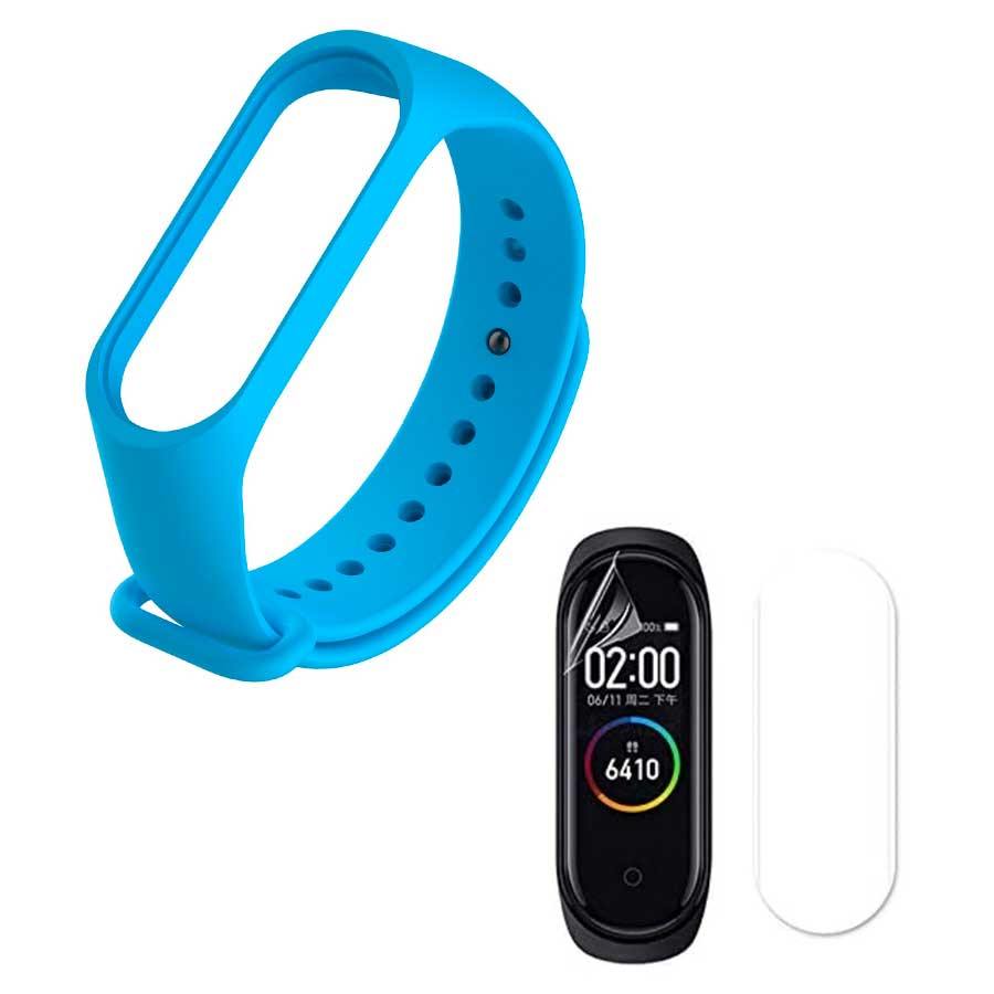 Kit Pulseira Silicone compatível Xiaomi Mi Band 6 + Película de Gel Silicone - Shop Coronitas